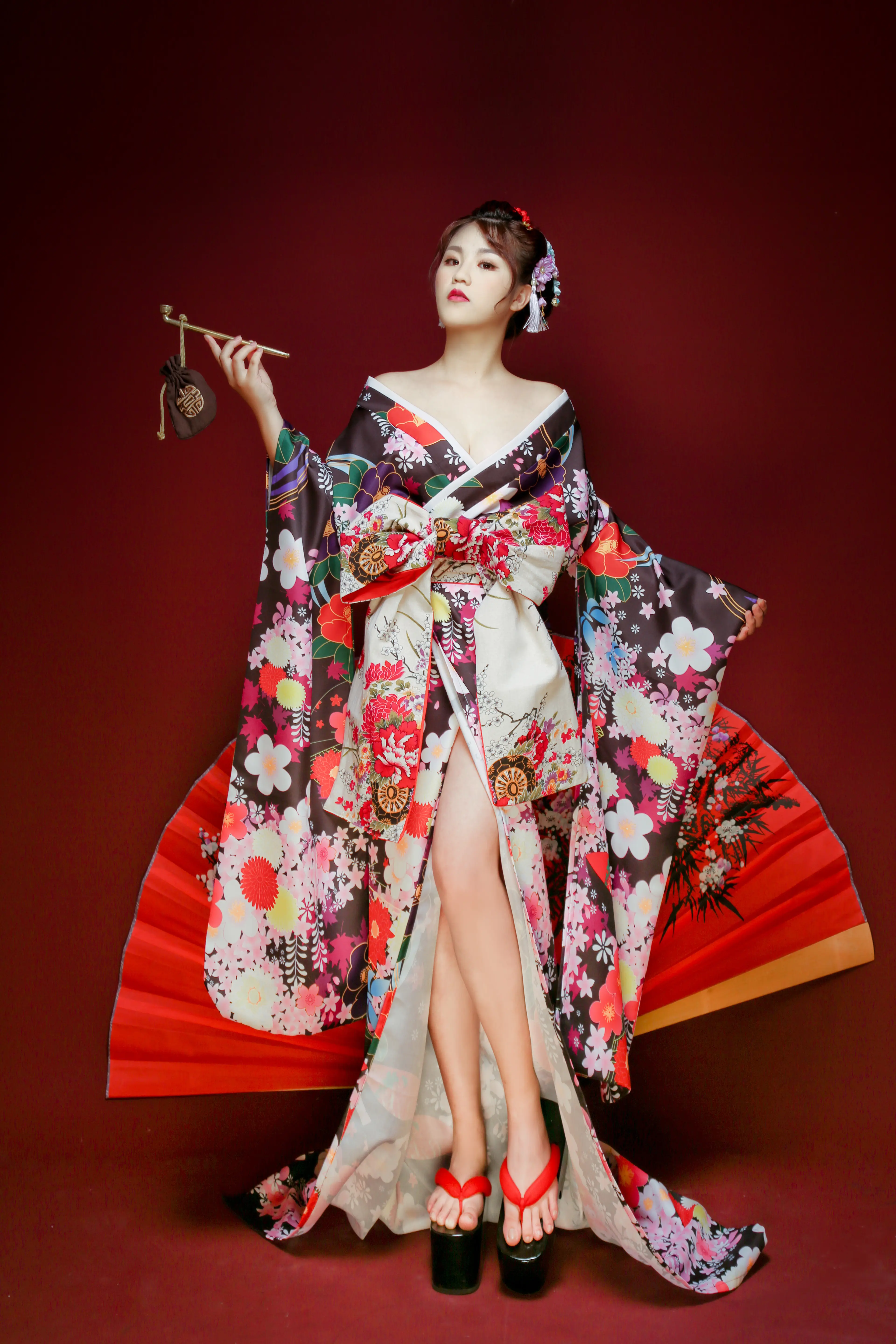 高雄花魁寫真 全身和服造型照
